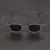 Rigards X TVA joint RG2004TVA titanium aluminum magnesium alloy double-layer sunglasses series RG-RG2004TVA-FGGLYTMSH retro olive + silver frame transparent dark gray lens